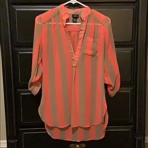 Rue 21 long sheer shirt